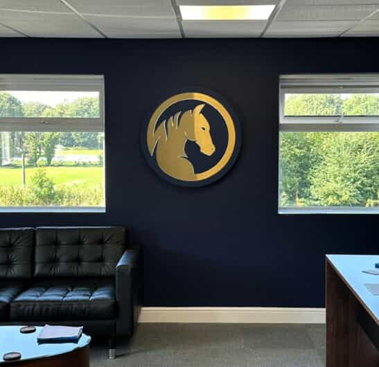 wall sign of logo